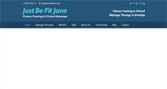 Desktop Screenshot of justbefitjane.com