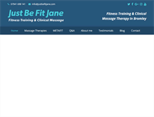 Tablet Screenshot of justbefitjane.com